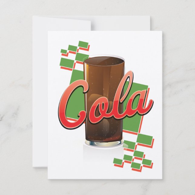 Vintage-Cola-Werbung (Vorderseite)