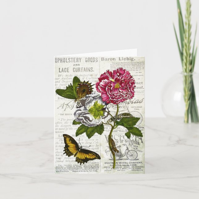 Vintage Collage Alle Ocasons Karte (Vorderseite)