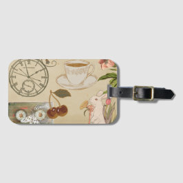 Vintage Collage Art Gepäckanhänger