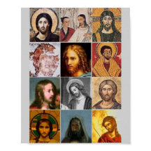 Vintage Collage des Heiligen Jesus Christus unser 
