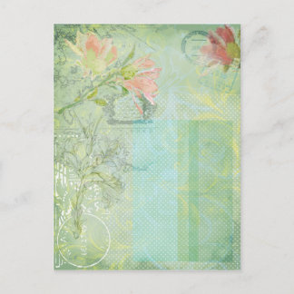 Vintage Collage Postkarte