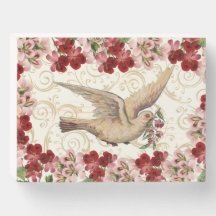 Vintage colombe florale