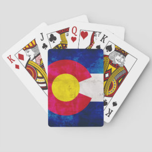 Vintage Colorado Flag Spielkarten