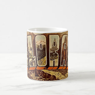 Vintage-Colorado-Gruß-Postkarten-Tasse Kaffeetasse