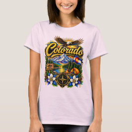 Vintage Colorado Rocky Mountains Camping Weißkopfs T-Shirt