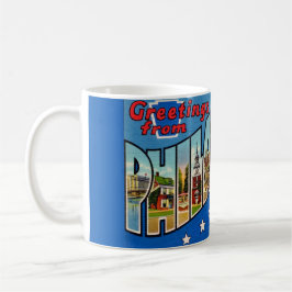 Vintage Colorful Philadelphia Mug Kaffeetasse