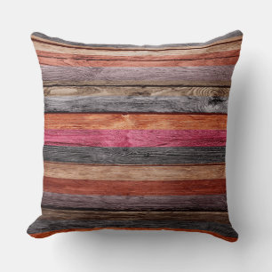 Vintage Colors Streifen Holzoptik #17 Kissen