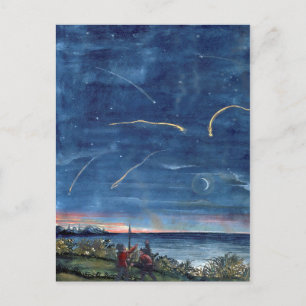 Vintage-Comet-Buchillustration Etoiles Couzantes Postkarte
