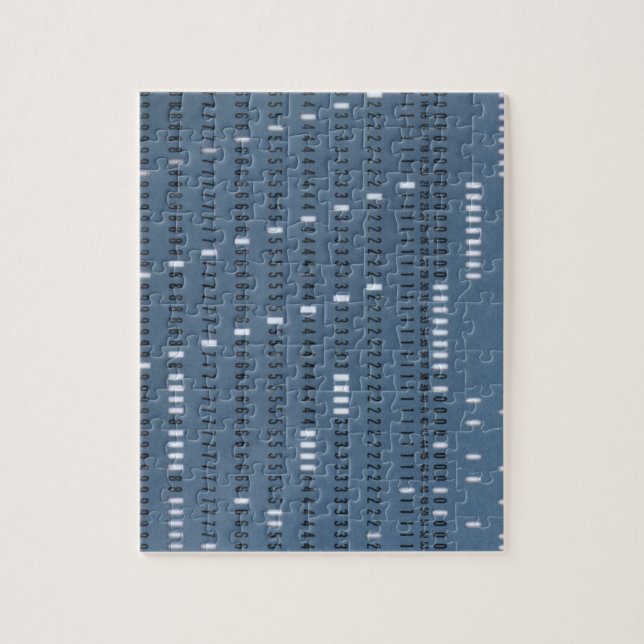 Vintage-Computer-Lochkarte (Vertikal)