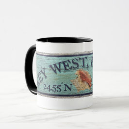 Vintage Conch Muschel Schlüssel West Tasse