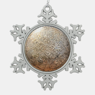 Vintage Concho Verzierung Schneeflocken Zinn-Ornament