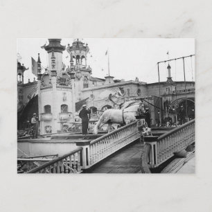Vintage Coney Island Postkarte