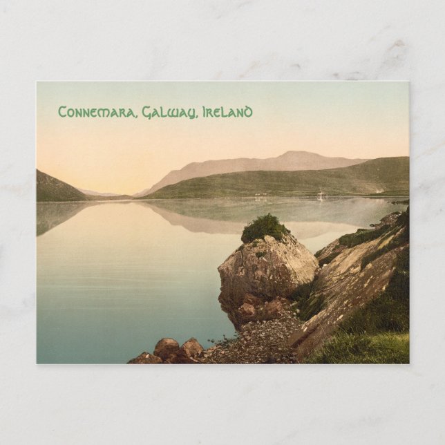 Vintage Connemara, Galway, Ireland Card mit Musik Postkarte (Vorderseite)