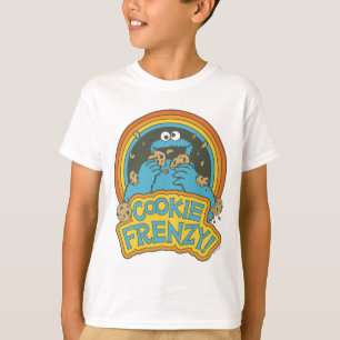 Vintage Cookie Monster   Cookie Frenzy T-Shirt