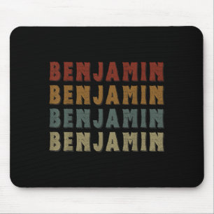 Vintage Cool Benjamin Vorname Lustig Liebe Herz Mousepad