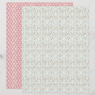 Vintage Coquette Blumen Spitze Scrapbook Papier