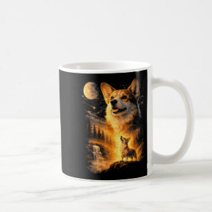 Vintage-Corgi-Heul-moon-Meme 90er-Tier Kaffeetasse
