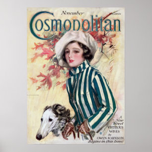 Vintage-Cosmopolitan-Magazincover Poster