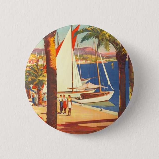Vintage Côte d'Azur Button (Vorderseite)