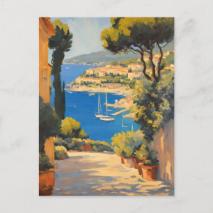 Vintage Côte d'Azur Französische Reise Postkarte