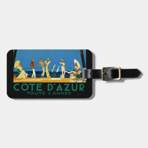 Vintage Côte d'Azur Gepäckanhänger