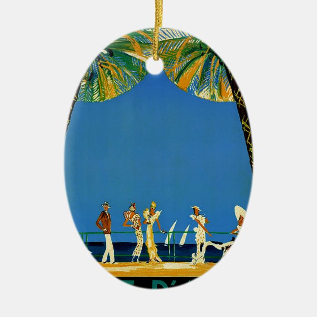 Vintage Côte d'Azur Keramikornament (Vorne)