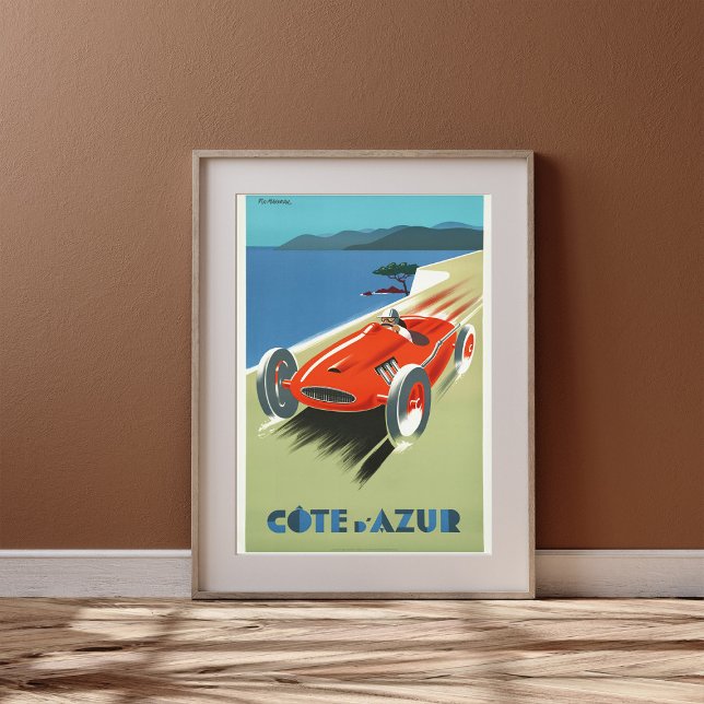 Vintage Côte d'Azur Racing Poster (Von Creator hochgeladen)