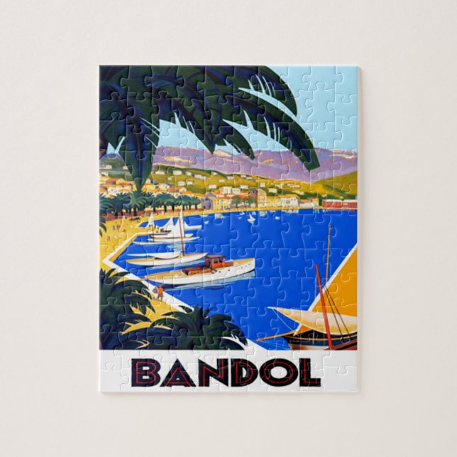 Vintage Côte d'Azur Reisevorführung (Vertikal)