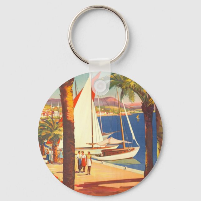Vintage Côte d'Azur Schlüsselanhänger (Vorderseite)