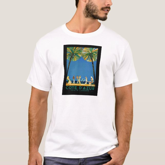 Vintage Côte d'Azur T-Shirt (Vorderseite)