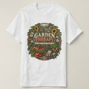 Vintage Cottage-Garten T-Shirt