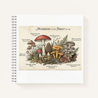 Vintage Cottagecore Pilz Journal Notizbuch