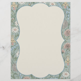 Vintage Cottagecore Wildflower Briefbogen