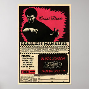 Vintage Count Dante Werbe Kunst Poster