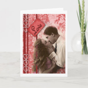 Vintage Couples Love Card #10 Feiertagskarte