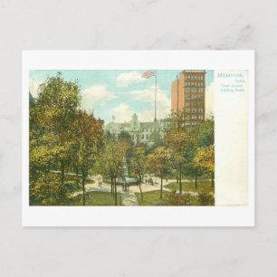 Vintage Court Square, Memphis, Tennessee Postkarte