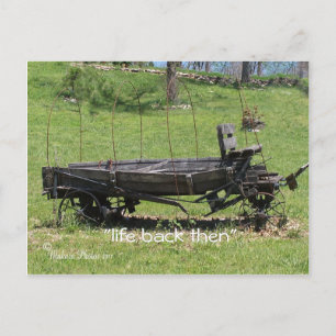 Vintage Covered Wagon - anpassen Postkarte