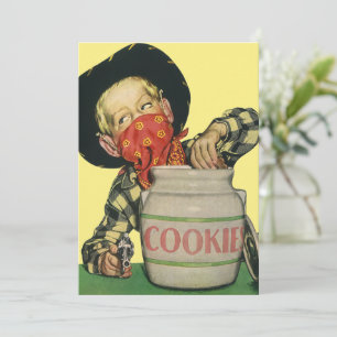 Vintage-Cowboy-Spielzeugpistole Hand im Keksglas