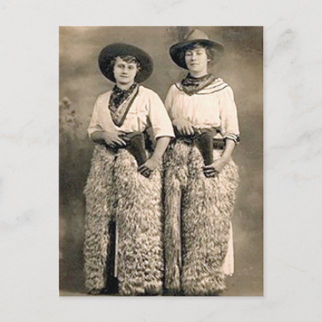Vintage Cowboys 24 Postkarte (Vorderseite)