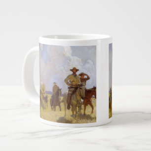 Vintage Cowboys, das Parkman-Outfit von NC Wyeth Jumbo-Tasse