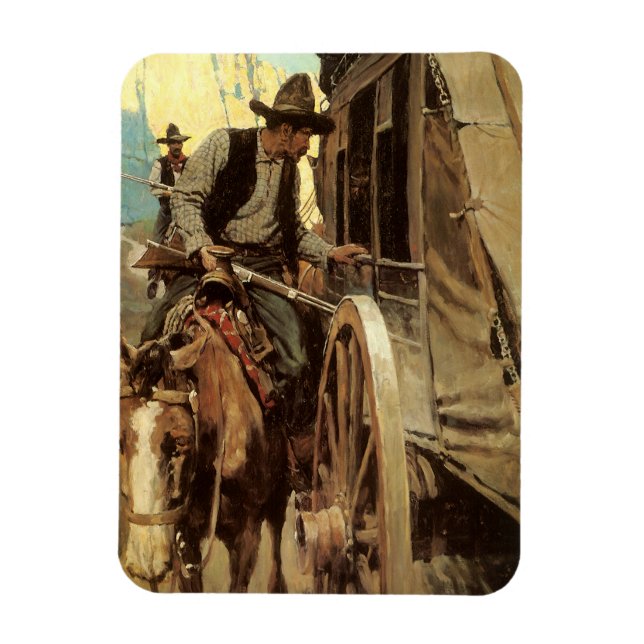 Vintage Cowboys, der bewundernswerte Geächtete Magnet (Vertikal)