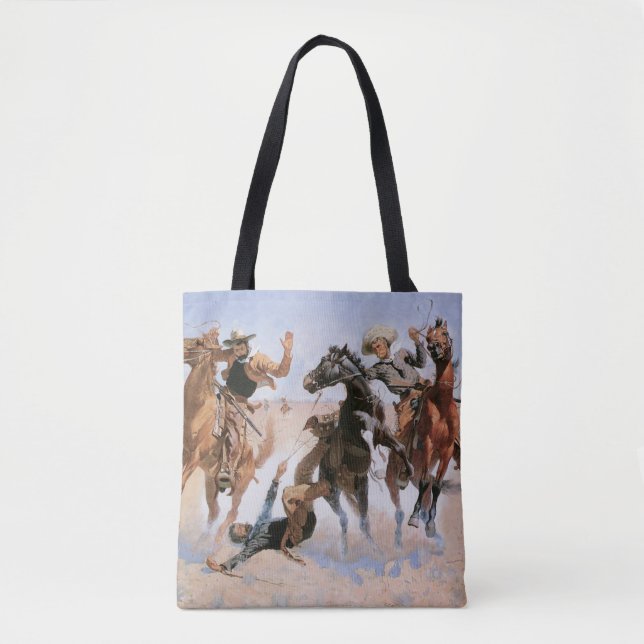 Vintage Cowboys, die einen Kameraden von Remington Tasche (Vorderseite)