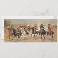 Vintage Cowboys, ein Holzschuh von Remington