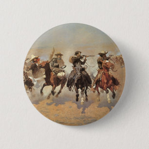 Vintage Cowboys, ein Holzschuh von Remington Button