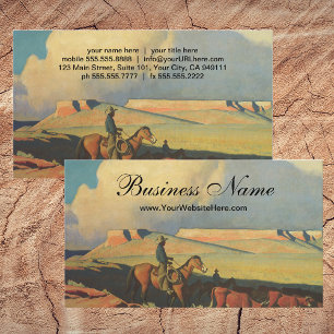 Vintage Cowboys, Open Range von Maynard Dixon Visitenkarte