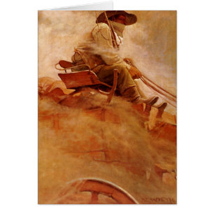 Vintage Cowboys, The Ore Wagon par NC Wyeth