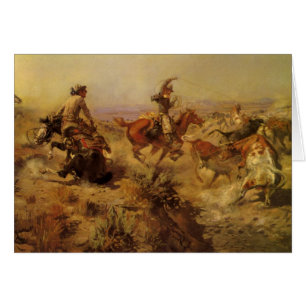 Vintage Cowboys, vom CM Russell heruntergerissen