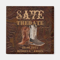 Vintage Cowboystiefel - Hochzeit Save the Date