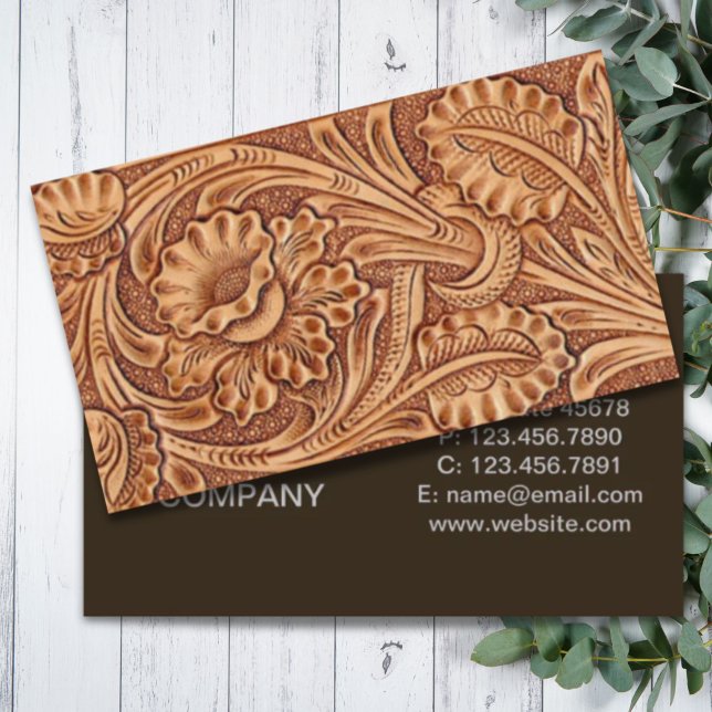 Vintage Cowgirl-Mode aus Südwestleder Visitenkarte (vintage cowgirl fashion southwestern leather business card)