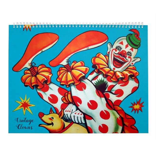 Vintage Creepe-Clowns-Kalender Kalender (Titelbild)